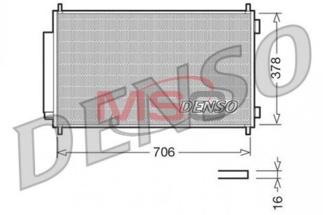 Радиатор кондиционера (Конденсатор) DENSO DCN40002