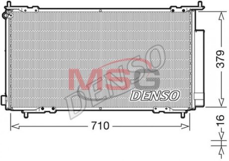 Радиатор кондиционера (Конденсатор) DENSO DCN40015