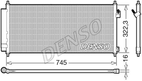 Радиатор кондиционера (Конденсатор) DENSO DCN40026