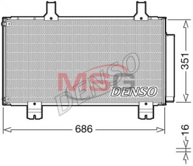 Радиатор кондиционера (Конденсатор) DENSO DCN40028