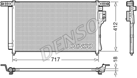 Радиатор кондиционера (Конденсатор) DENSO DCN41008