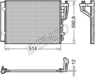 Радиатор кондиционера (Конденсатор) DENSO DCN41014