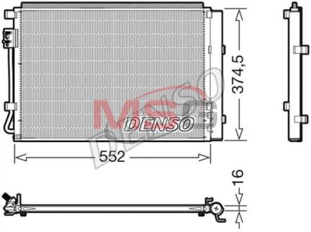 Радиатор кондиционера (Конденсатор) DENSO DCN41017