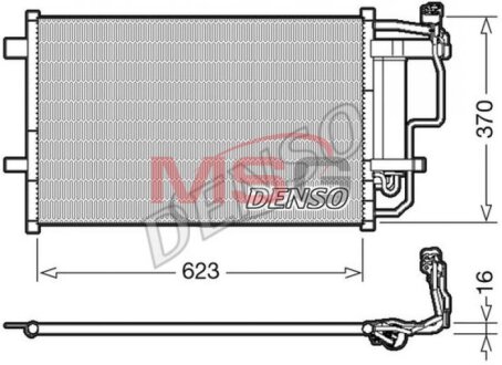 Радиатор кондиционера (Конденсатор) DENSO DCN44007