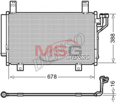 Радиатор кондиционера (Конденсатор) DENSO DCN44009