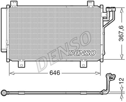 Радиатор кондиционера (Конденсатор) DENSO DCN44012