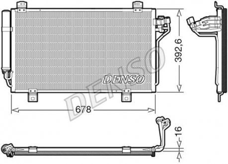 Радиатор кондиционера DENSO DCN44015