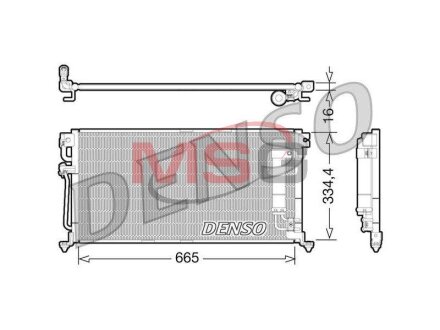 Радиатор кондиционера (Конденсатор) DENSO DCN45003