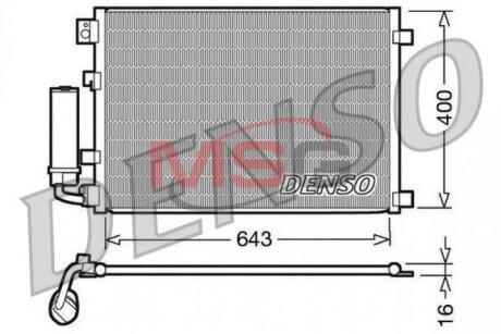 Радиатор кондиционера (Конденсатор) DENSO DCN46002