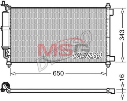 Радиатор кондиционера (Конденсатор) DENSO DCN46020