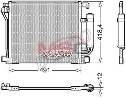 Радиатор кондиционера (Конденсатор) DENSO DCN46025