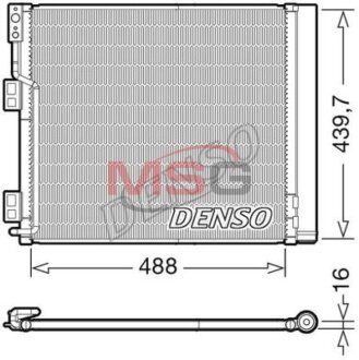 Радиатор кондиционера (Конденсатор) DENSO DCN46028