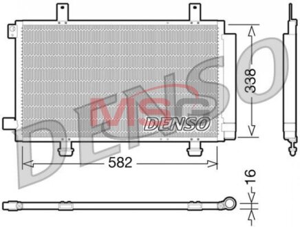 Радиатор кондиционера (Конденсатор) DENSO DCN47002