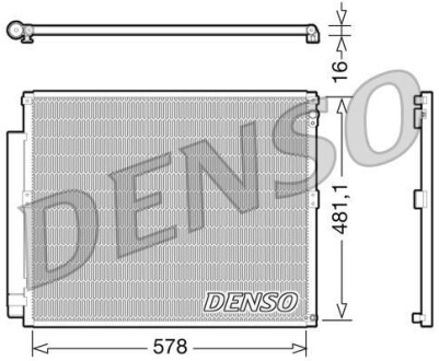 Радиатор кондиционера (Конденсатор) DENSO DCN50017