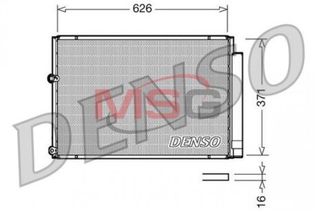 Радиатор кондиционера (Конденсатор) DENSO DCN50018