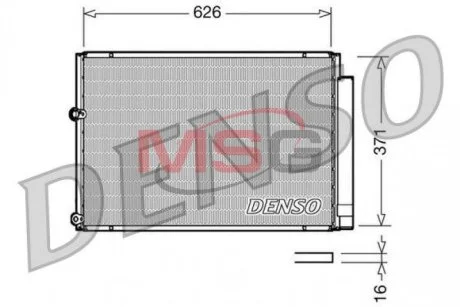 Радиатор кондиционера (Конденсатор) DENSO DCN50018