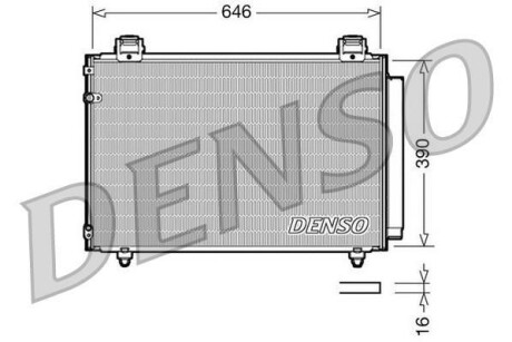 Радиатор кондиционера (Конденсатор) DENSO DCN50024