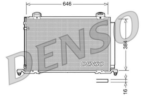 Радиатор кондиционера (Конденсатор) DENSO DCN50026