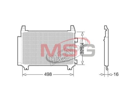 Радиатор кондиционера (Конденсатор) DENSO DCN50029