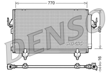 Радиатор кондиционера (Конденсатор) DENSO DCN50031