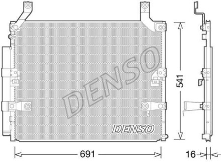 Радиатор кондиционера (Конденсатор) DENSO DCN50032