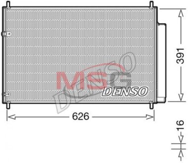 Радиатор кондиционера (Конденсатор) DENSO DCN50041