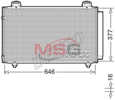 Радиатор кондиционера (Конденсатор) DENSO DCN50043