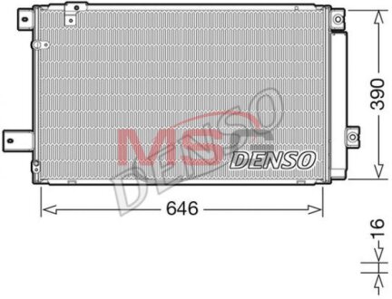 Радиатор кондиционера (Конденсатор) DENSO DCN50049