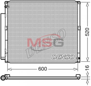 Радиатор кондиционера (Конденсатор) DENSO DCN50051