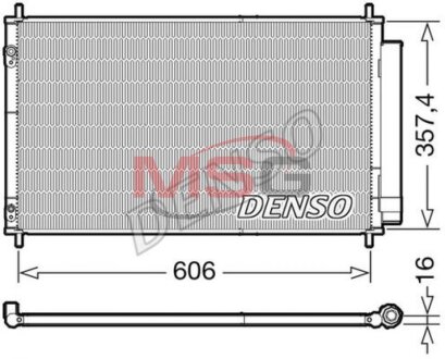 Радиатор кондиционера (Конденсатор) DENSO DCN50058