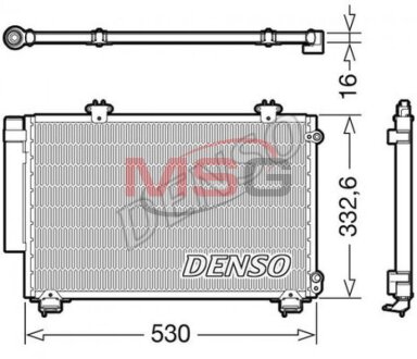 Радиатор кондиционера (Конденсатор) DENSO DCN50060