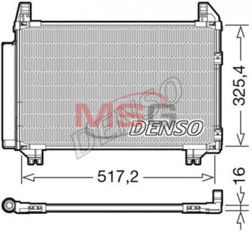 Радиатор кондиционера (Конденсатор) DENSO DCN50101