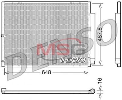 Радиатор кондиционера (Конденсатор) DENSO DCN51001