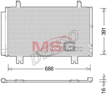 Радиатор кондиционера (Конденсатор) DENSO DCN51013