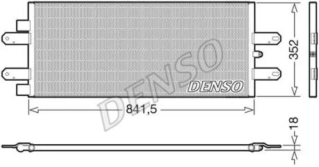 Радиатор кондиционера (Конденсатор) DENSO DCN99053