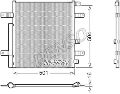 Радиатор кондиционера (Конденсатор) DENSO DCN99054