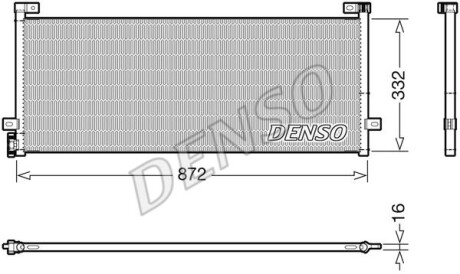 Радиатор кондиционера DENSO DCN99072