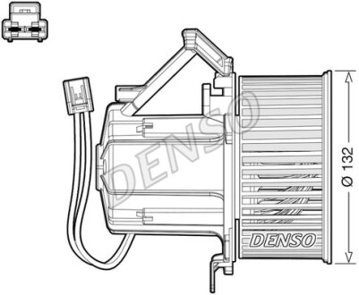 Вентилятор печки DENSO DEA02008