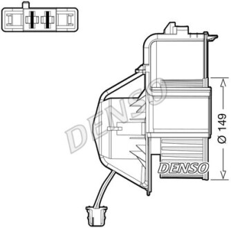 Вентилятор печки DENSO DEA05007