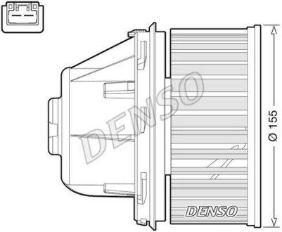 Вентилятор печки DENSO DEA10053