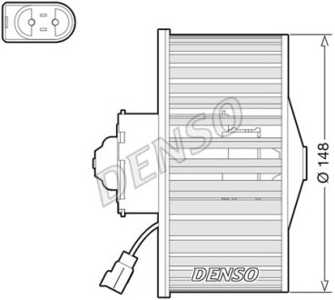 Вентилятор печки DENSO DEA10054