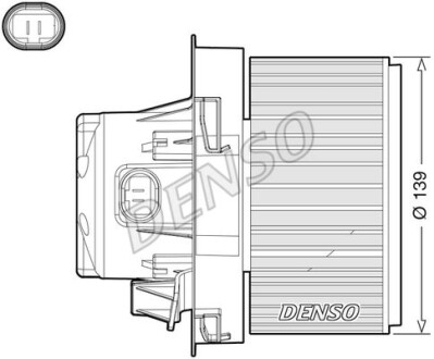 Вентилятор печки DENSO DEA21012