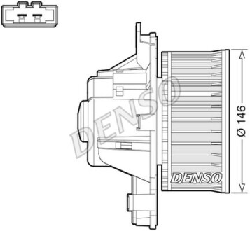 Вентилятор печки DENSO DEA21014