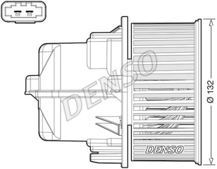 Вентилятор печки DENSO DEA33002