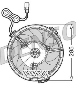 Вентилятор радиатора охлаждения DENSO DER02005