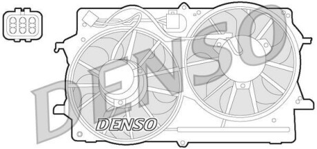 Вентилятор радиатора охлаждения DENSO DER10007