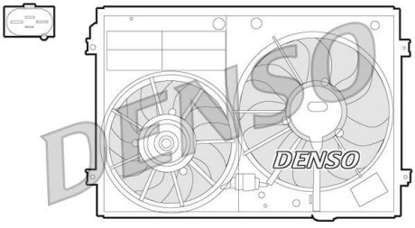 Вентилятор радиатора охлаждения DENSO DER32012