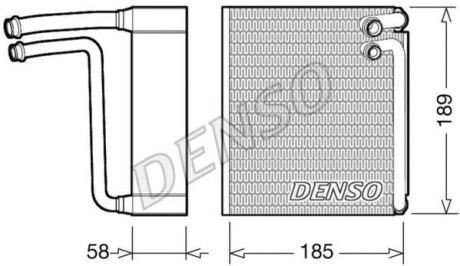 Испаритель кондиционера DENSO DEV09025