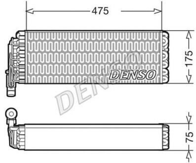 Испаритель кондиционера DENSO DEV12003