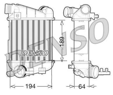 Интеркулер DENSO DIT02027